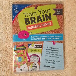NWT ~ Train Your Brain: Number Sense Level 2 Math Classroom Kit (Grades K-2)